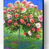 Rose Tree Illustration Paint By Numbers