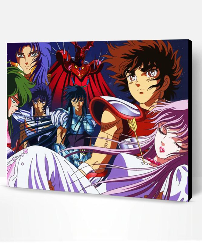 Saint Seiya Anime Characters Paint By Number