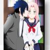Sakura Kissing Sasuke Paint By Number