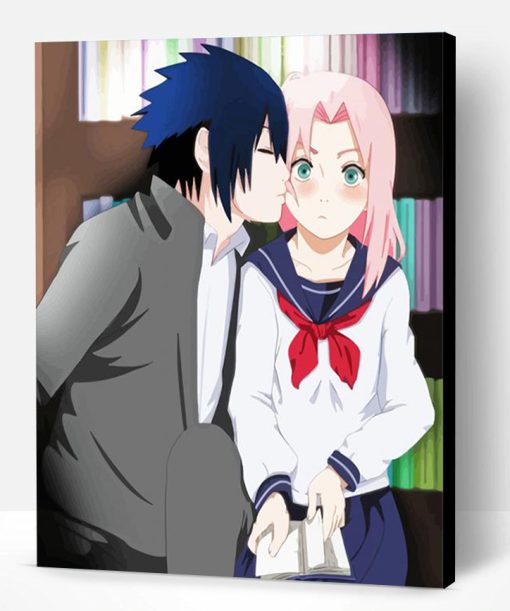 Sakura Kissing Sasuke Paint By Number