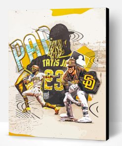 San Diego Padres Team Art Paint By Number