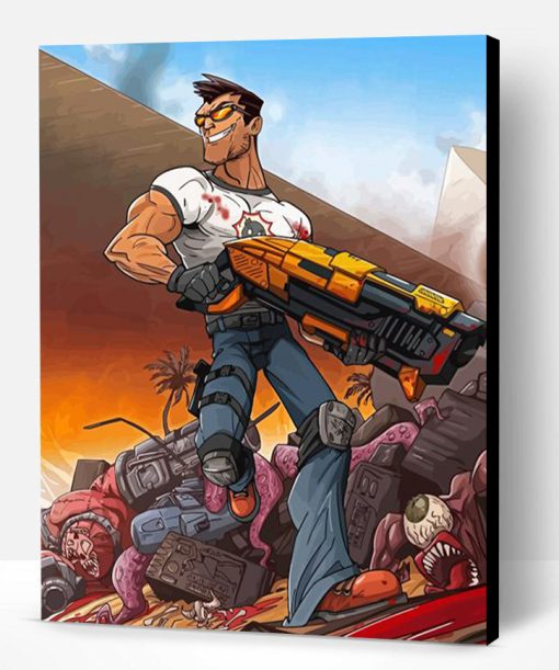 Serious Sam Game Poster Paint By Numbers