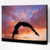 Silhouette Gymnastic Paint By Number