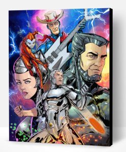 SilverHawks Characters Art Paint By Number