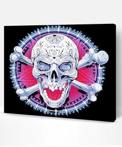 Skull And Crossbones Paint By Numbers