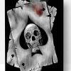 Skull With Ace Of Spades Paint By Number