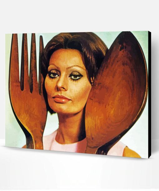 Sophia Loren In The Kitchen With Love Paint By Number