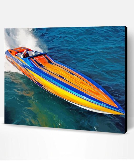 Speed Boat Paint By Numbers