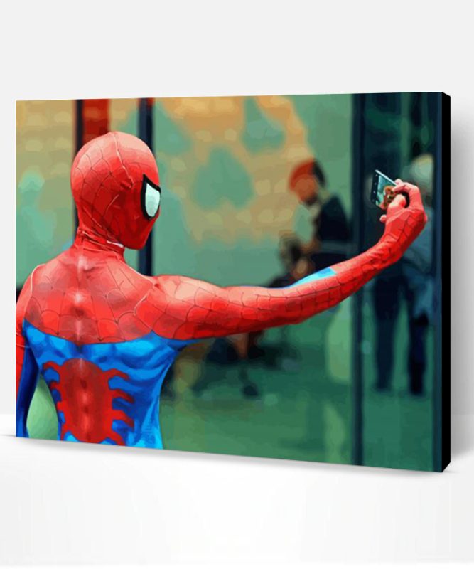 Spider Man Selfie Paint By Numbers