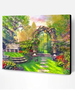 Spring Garden Gate Paint By Numbers