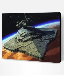 Star Destroyer Ship Art Paint By Number