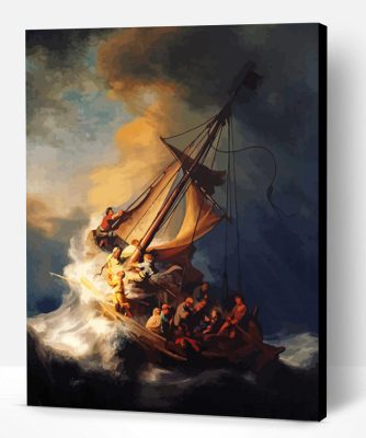 Storm of Galilee Paint By Numbers