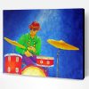 Stylish Man Drumming Paint By Numbers