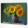 Sunflowers In A Vase Paint By Number