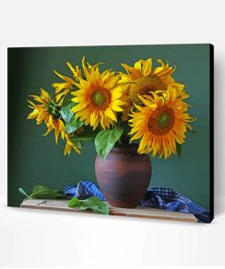 Sunflowers In A Vase Paint By Number