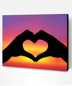 Sunset Heart Paint By Numbers