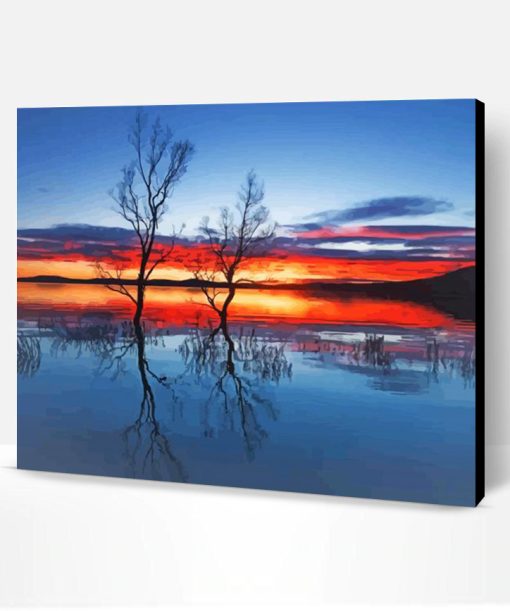 Sunset Tasmania Water Reflection Paint By Number