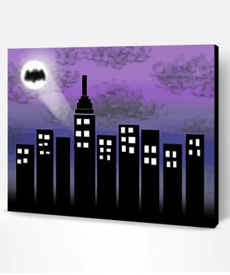 Superhero Building Batman Paint By Number