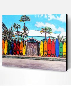 Surf Shack Art Paint By Numbers