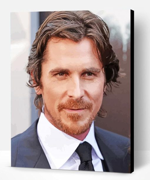 The English Actor Christian Bale Paint By Numbers