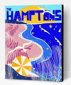 The Hamptons Poster Paint By Numbers