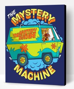 The Mystery Machine Poster Paint By Numbers
