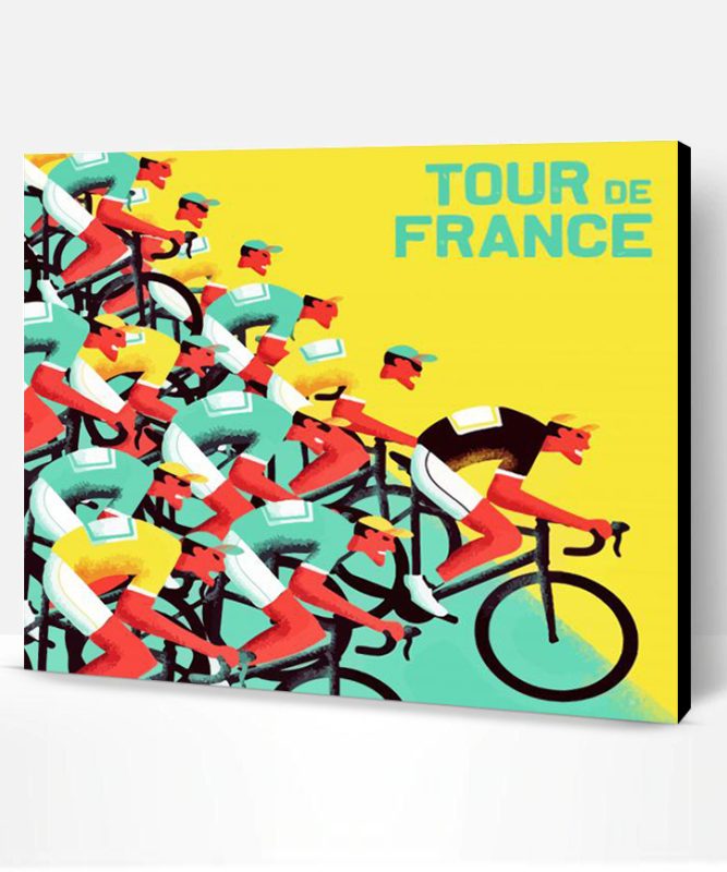 Tour De France Poster Paint By Number