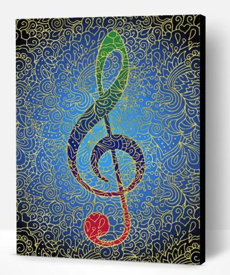 Treble Clef Music Paint By Number