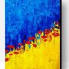 Ukrainian Flag With Poppies Art Paint By Numbers