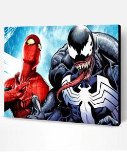 Venom And Spider Man Paint By Number