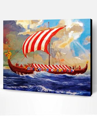 Viking Longboat Paint By Number