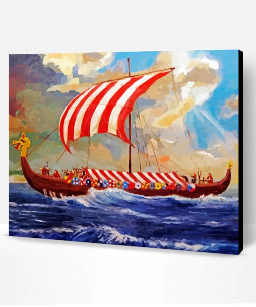 Viking Longboat Paint By Number