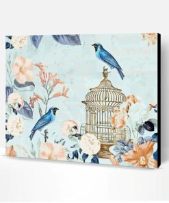 Vintage Birds Garden Paint By Numbers