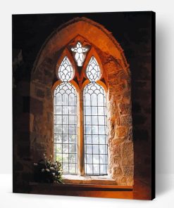 Vintage Church Window Paint By Number