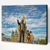 Walt Disney and Mickey Statue in Disneyland Paint By Numbers