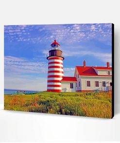 West Quoddy Lighthouse Paint By Number