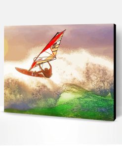Wind Surfer Paint By Number