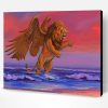 Winged Lion In Sea Paint By Numbers