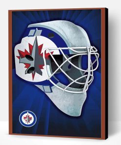 Winnipeg Jets Helmet Paint By Number