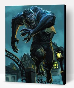 Wolfman Illustration Paint By Numbers