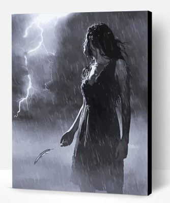 Woman In Storm Paint By Number