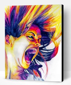 Woman Screaming Paint By Number