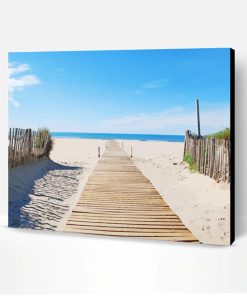 Wooden Walkway to Beach Paint By Numbers