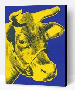 Yellow Cow Head Paint By Number