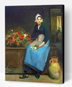 Young Florist Woman Paint By Number