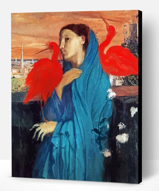 Young Woman with Ibis Edgar Degas Paint By Numbers