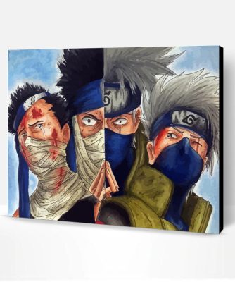 Zabuza And Kakashi Art Paint By Numbers