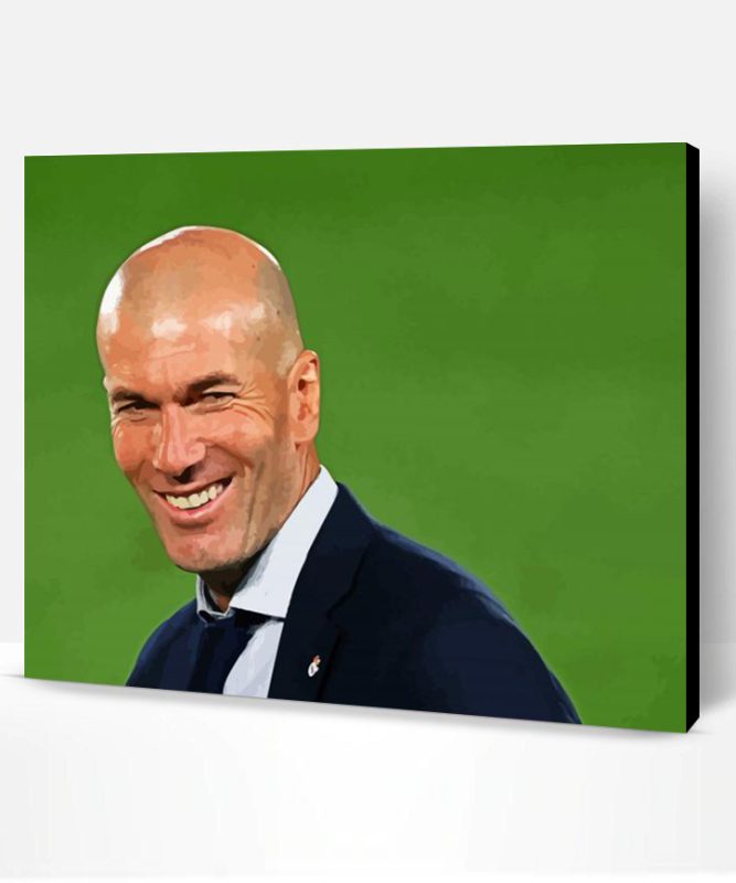 Zinedine Zidane Smiling Paint By Numbers