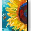 Abstract Sunflower and Bee Paint By Number