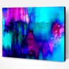 Abstract Blue And Purple Paint By Number